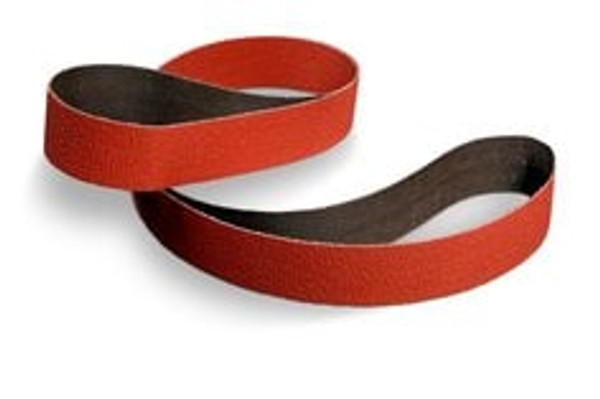 3M™ Cubitron™ II Cloth Belt 984F, 60+ YF-weight, 1-3/8 in x 30 in, Fabri-lok, Single-flex, Scallop A