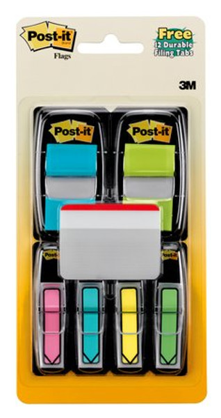 Post-it® Flags 680-BBBGA4VA, 1 in. x 1.7 in. (25,4 mm x 43,2 mm)