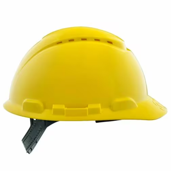 7100292383 3M Vented Hard Hat CHHYH1-V-12-DC, with Pinlock Adjustment, Yellow, 12/case