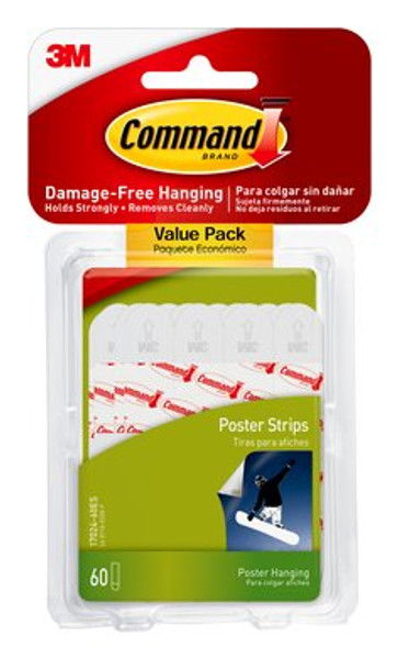 Command™ Poster Strips, Value Pack 60 strips, 17024-60ES