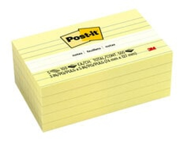 Post-it® Notes 635-5PKSS, 3 in x 5 in (76 mm x 127 mm)