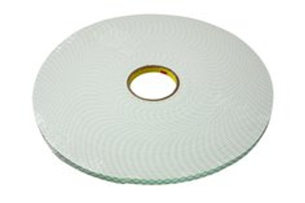 3M™ Double Coated Urethane Foam Tape 4004, Off White, 1/2 in x 18 yd,
250 mil, 18 Roll/Case