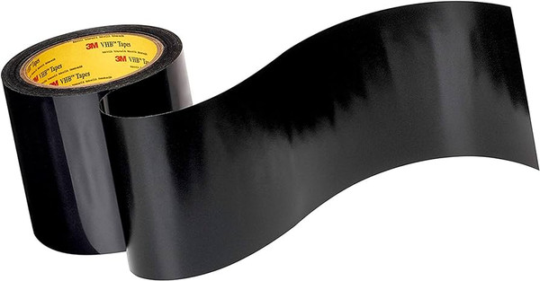 7100168973 3M VHB Tape 5909, Black, 12 mil (0.30 mm), Roll, Config