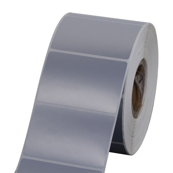 7100000168 3M Thermal Transfer Label Material 7818, Silver Polyester Matte, Roll, Config