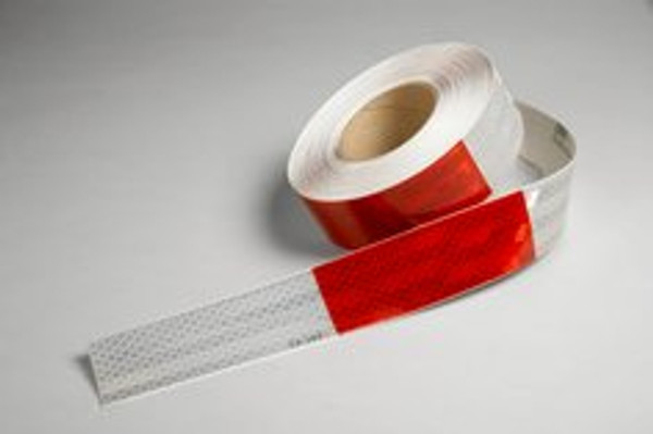 3M™ Flexible Prismatic Conspicuity Markings 963-326 Red/White, 3M Custom
Logo, 2 in x 12 in, 125 per pkg