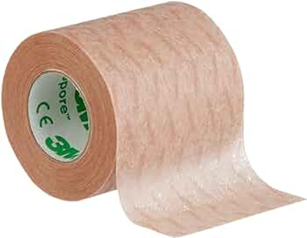 7000002210 Nexcare Micropore Tape 1533-012, 1/2 in x 10 yd Tan 10 cartons/cs