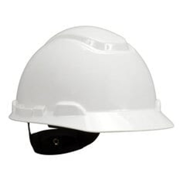 3M™ Hard Hat, White 4-Point Ratchet Suspension H-701R, 20 EA/Case