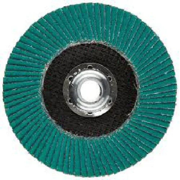 JAZ 53834 JAZ PRO Type 29 Standard Density Flap Disc, 4-1/2" x 5/8"-11 EZ-Spin Thread, 80 Grit Zirconia, Bulk Package