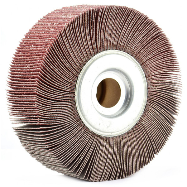 JAZ 56766 Unmounted Coated Abrasive Flap Wheel, 6" x 1" x 1" A.H., AO 80 Grit, Bulk Package