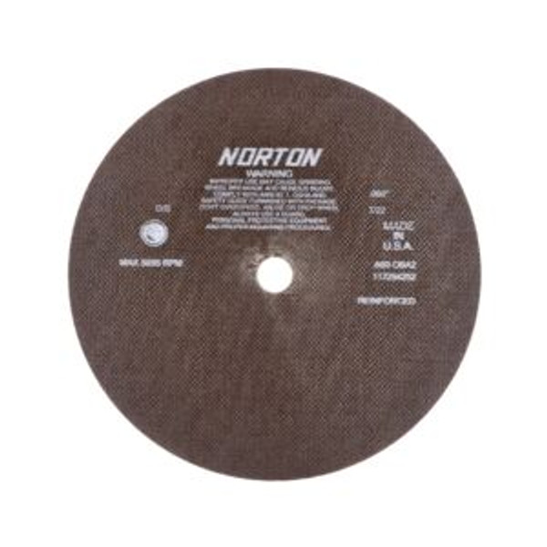 Norton 66253261811 12 x .060 x 1 In. OBNA2 Reinf Toolroom Cut-Off Wheel A 60 O BNA2 T01/41