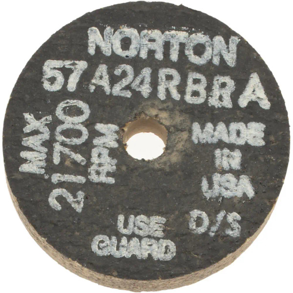 Norton 66243522381 2-1/2 x 1/2 x 3/8 In. Gemini Snagging Wheel 57A 24 R BRA T01