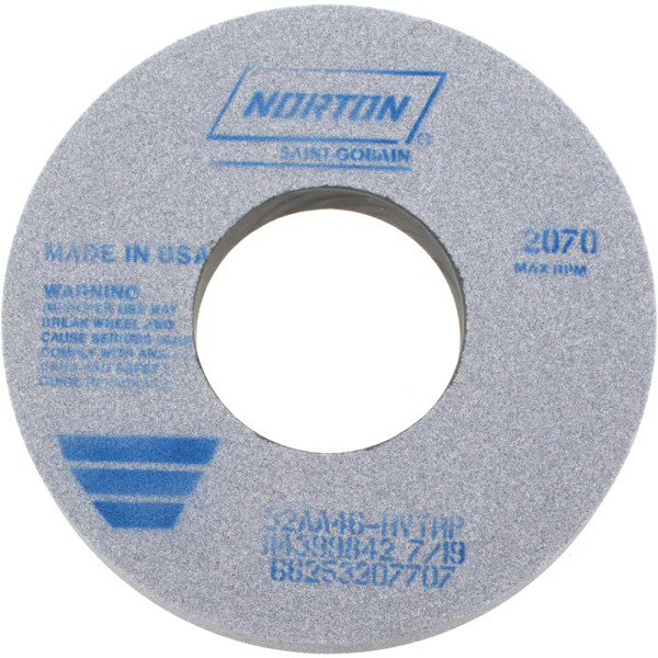 Norton 66253207707 12 x 1-1/2 x 5 In. Toolroom Wheel 32AA 46 H VTRP T01
