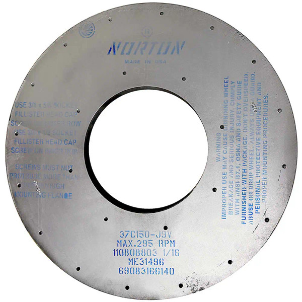 Norton 69083166140 26 x 2-1/2 x 11 In. Toolroom Wheel 37C 150 J VMT T35
