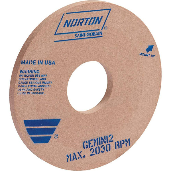 Norton 66243497610 18 x 1.000 x 5 In. Gemini2 Cylindrical Wheel 55A 60 K V35 T01