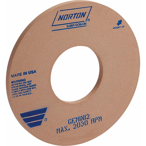 Norton 66243495334 20 x 2.000 x 10 In. Gemini2 Cylindrical Wheel 55A 60 I V35 T01