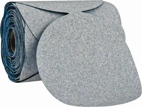 Norton 66261140502 5 In. Dry Ice No-Fil Paper PSA Disc Roll P80 Grit A975 CA 100 Per Roll