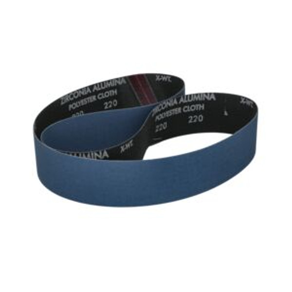 Norton 78072728609 2 x 48 In. BlueFire Cloth Narrow Benchstand Belt 220 Grit R823P ZA
