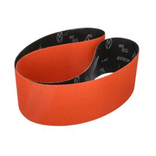Norton 69957345099 4 x 60 In. Blaze Cloth Narrow Benchstand Belt 80 Grit R980P CA