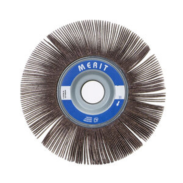 Merit 08834120020 14 x 1 x 1-3/4 In. High Performance Unmounted Flap Wheel 60 Grit AO