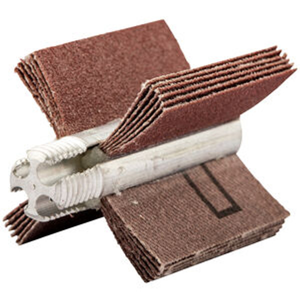 Merit 08834154101 2-1/2 x 1-1/2 In. Plain Flap B-4 Bore Polisher P80 Grit AO 5-Ply