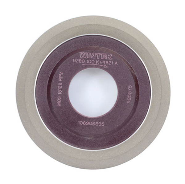 Norton Winter 60157613021 4 In. x 6.4 mm x 31.75 mm Diamond Resin Bond 14V1 Wheel 64 Grit