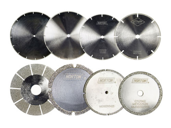Norton Winter 66260301989 2 x 1/4 x 1/16 In. Diamond Electroplated Slotted Cut-Off Saw Blade 40/50 Grit EAN:3157629608944