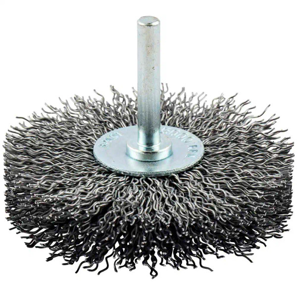 Norton 69957370132 3 x 0.0118 x 1/4 x 5/8 x 5/8 In. BlueFire CS Crimped Wire Mini Wheel Brush EAN:699573701324