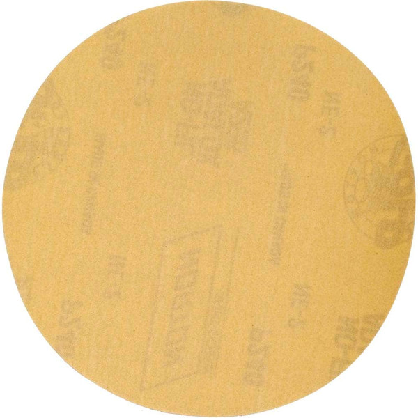 Norton 63642506233 6 In. Gold Reserve No-Fil NorGrip Paper H&L Disc P150 Grit A296 AO