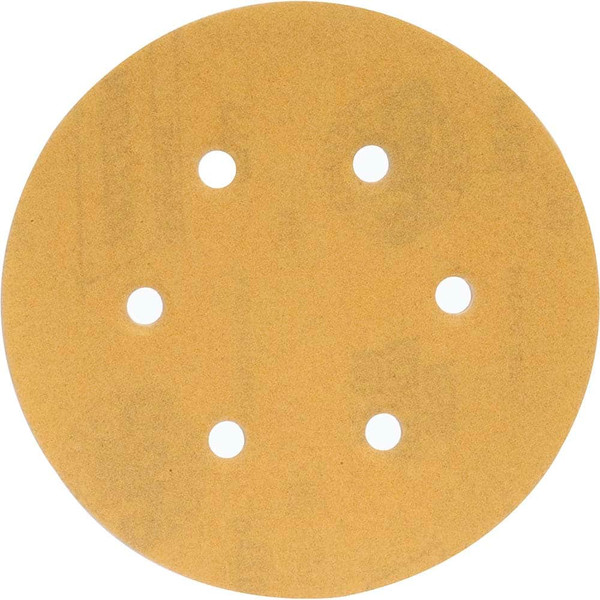 Norton 66623334788 6 In. Gold Reserve No-Fil NorGrip Paper H&L Disc P120 Grit A296 AO