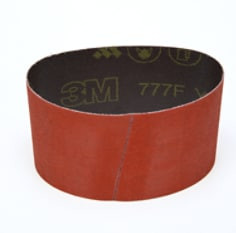 3M Cloth Belt 777F, P120 YF-weight, 3-1/2" x 15-1/2", Fabri-lok, L-flex, 10 per pack, 50 per case