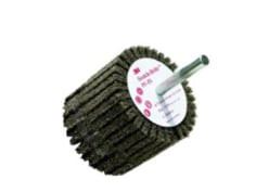 Scotch-Brite Shaft Mounted Flap Brush, PF-ZS, A/O Medium, Type A, 75 mm x 45 mm x 6 mm, 10 per case