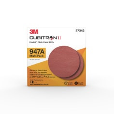 3M Cubitron II Hookit Cloth Disc 947A, 87342, 5 x NH, 40+ to 120+, 20 Packs per case, Multi-pack