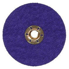 3M Cubitron 3 Fibre Disc 1187C, 36+, TN Quick Change, 5", Die 500P, 25 per bag, 100 per case