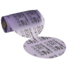 3M Cubitron II Stikit Film Disc Roll 775L, 400+ 3MIL, 5" x NH, Die 500X, 100 Discs per roll, 4 rolls per case