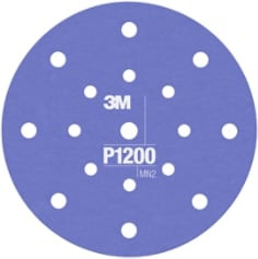 3M Hookit Flexible Abrasive Disc 270J, 34804, 6", Dust Free, P1200, 25 discs per carton, 5 cartons per case