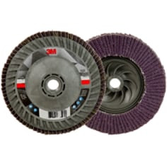 3M Flap Disc 769F, 29883, 40+ YF-weight, T27 Quick Change, 4-1/2" x 7/8", 10 per case, Trial Pack