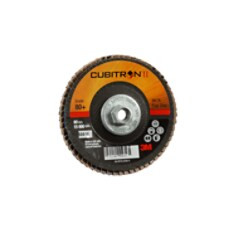 3M Cubitron II Flap Disc 967A, 80+, T29 Quick Change, 4" x 3/8"-24, 10 per case