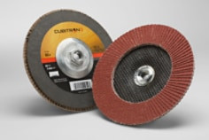 3M Cubitron II Flap Disc 967A, 60+, T27 Quick Change, 7" x 5/8"-11, 5 per case