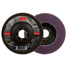 3M Flap Disc 769F, 120+, T29, 4-1/2" x 7/8", 10 per case