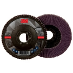3M Flap Disc 769F, 60+, T27, 4-1/2" x 7/8", 10 per case
