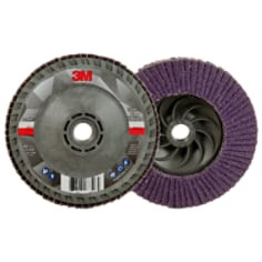 3M Flap Disc 769F, 40+, T29 Quick Change, 4-1/2" x 5/8"-11, 10 per case