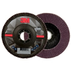 3M Flap Disc 769F, 60+, T27, 5" x 7/8", 10 per case