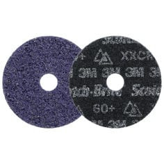 Scotch-Brite Precision Heavy Duty Surface Conditioning Disc, HD-DH, X-Extra Coarse 60+, 4-1/2" x 7/8", 50 per case