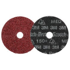 Scotch-Brite Precision Heavy Duty Surface Conditioning Disc, HD-DH, Medium 150+, 5" x 7/8", 50 per case