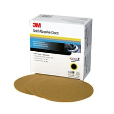 3M Hookit Gold Disc 236U, 00983, 6", P80, 75 discs per carton, 4 cartons per case
