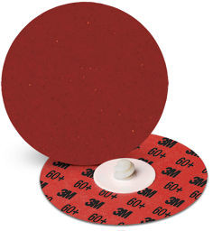 3M Cubitron II Roloc Durable Edge Disc 984F, 60+, YF-weight, TR, Maroon, 1", Die R100N, 50 per carton, 200 per case
