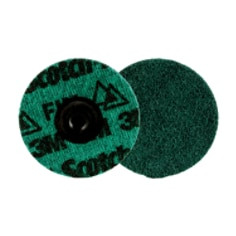Scotch-Brite Roloc Precision Surface Conditioning Disc, PN-DS, Fine, TS, 3", 25 per carton, 100 per case, Dispenser Pack