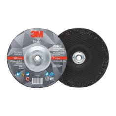 3M Silver Depressed Center Grinding Wheel, 87448, 36+, T27 Quick Change, 7" x 1/4" x 5/8"-11, 10 per carton, 20 per case