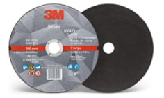 3M Silver Cut-Off Wheel, 87471, 36+, T1, 7" x 0.045" x 7/8", 25 per carton, 50 per case