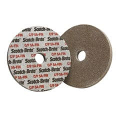 Scotch-Brite Cut and Polish Unitized Wheel, CP-UW, 5A Fine, 4" x 1/4" x 3/8", 20 per case